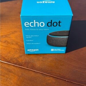 Amazon Echo Dot in Blue and Black -3rd generation
